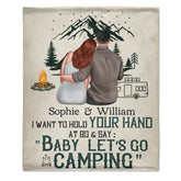 I Want To Go Camping With You At 80 - Gift For Camping Couples, Personalized Blanket - Lovscape